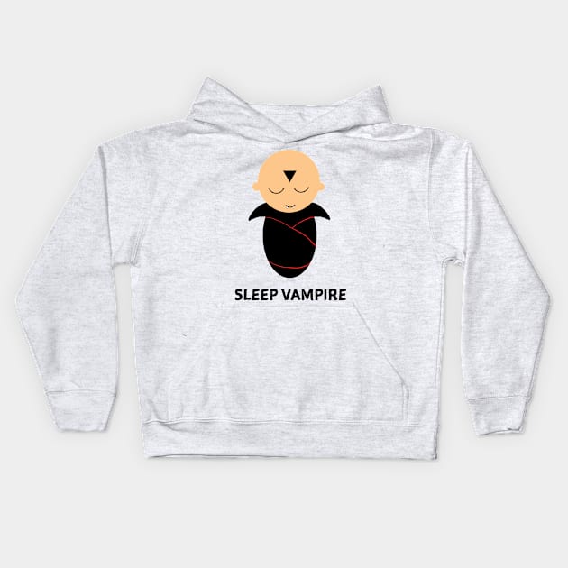 Sleep Vampire Kids Hoodie by DogCameToStay